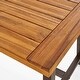 preview thumbnail 14 of 15, Carlisle Outdoor 3 Piece Acacia Picnic Dining Set with Benches by Christopher Knight Home