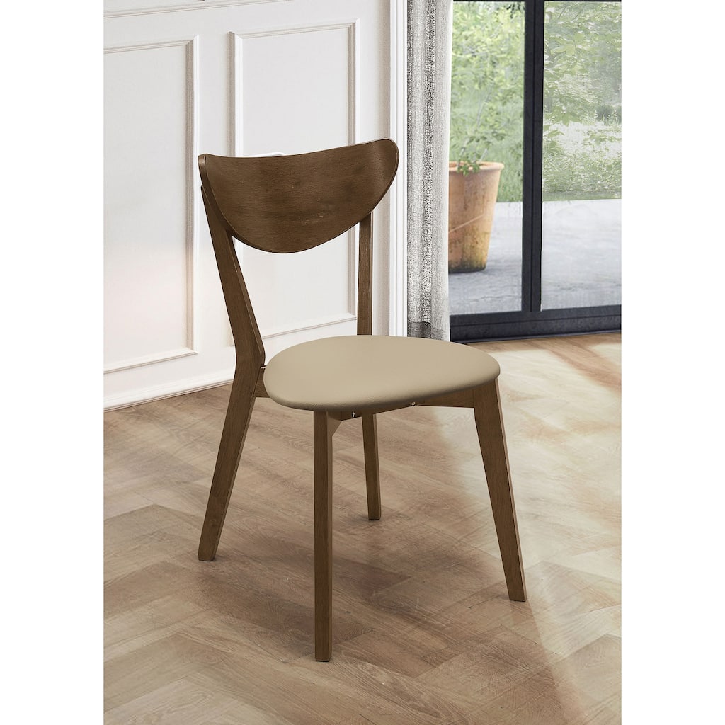 Curved Wood Dining Side Chair (Set of 2)