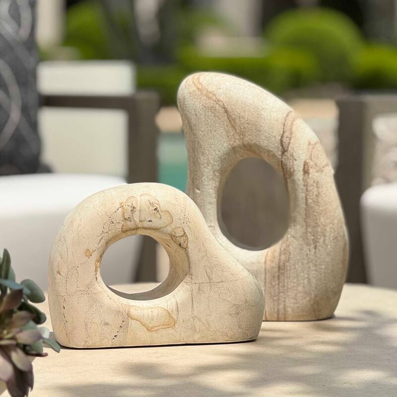 Uttermost Stone Flow Outdoor Sculptures Set/2
