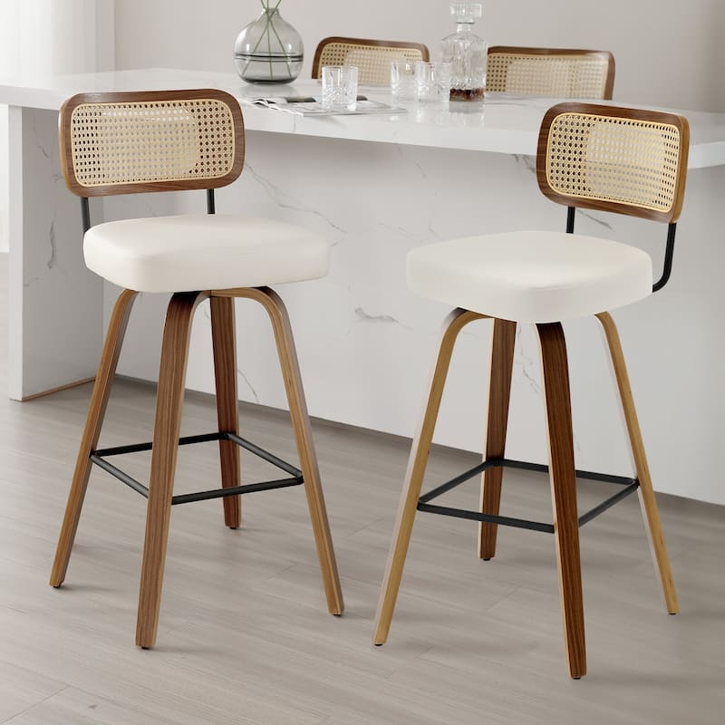 26"/29" Swivel Bar Stools/ Counter Stools with Bentwood Legs