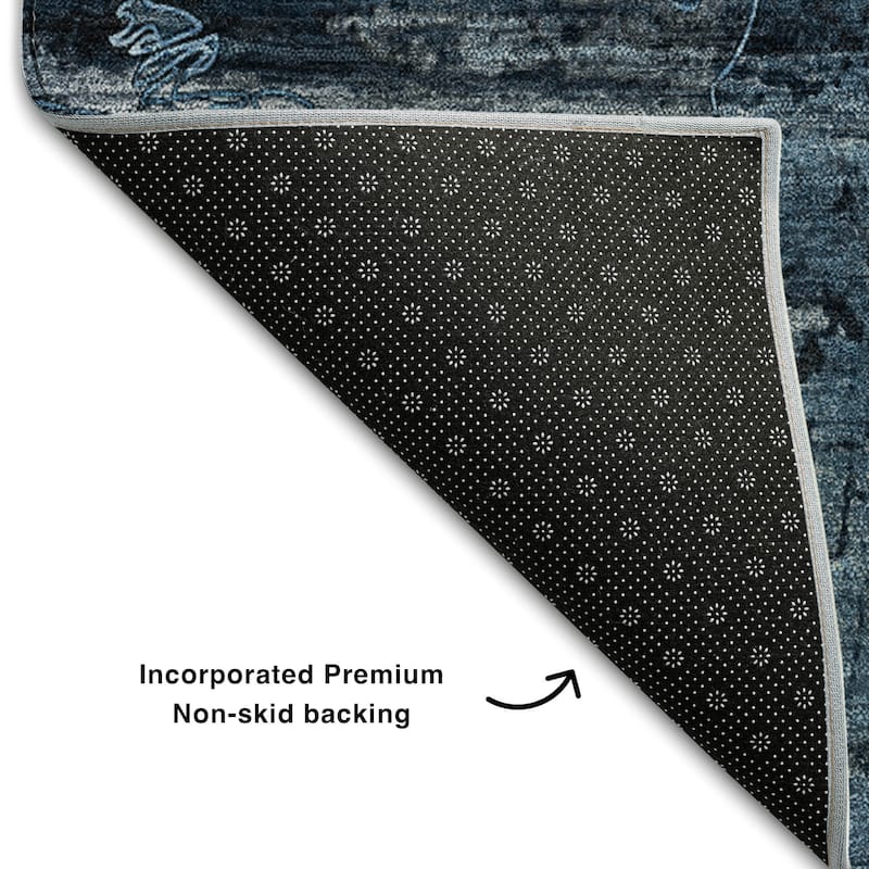 Premium Washable Super Soft Solid Abstract Mayfield Rug