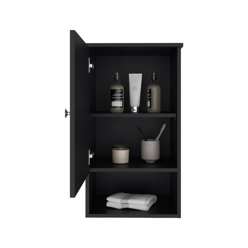 Medicine Cabinet with Single Door, Soft Close System and 3 Storage Shelves, Easy Assembly, Bathroom