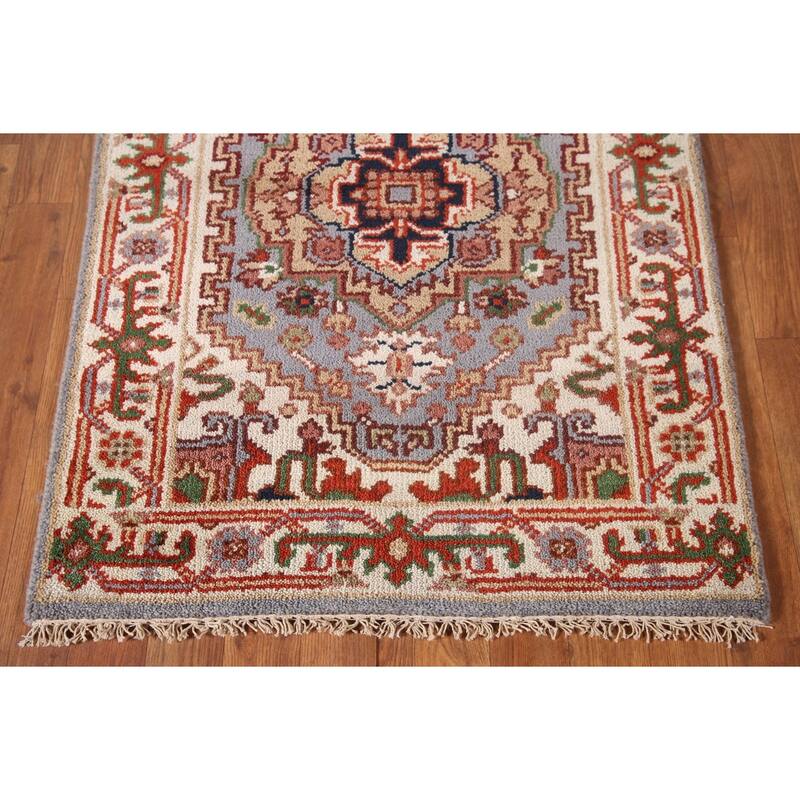 Heriz Serapi Oriental Runner Rug Handmade Wool Carpet - 2'8"x 7'11"