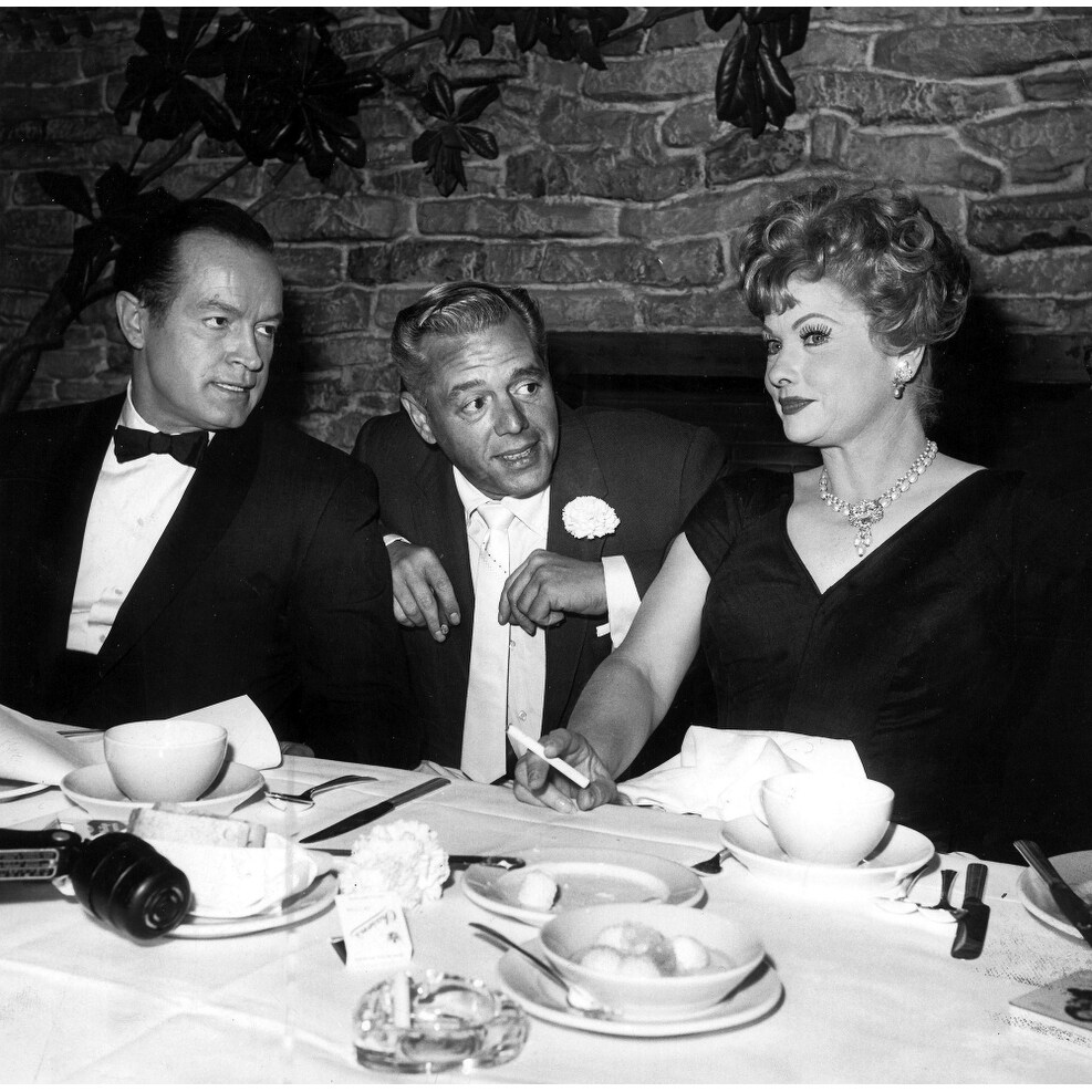 Lucille Ball At A Table With Bob Hope And Desi Arnaz Photo Print Overstock 25475842