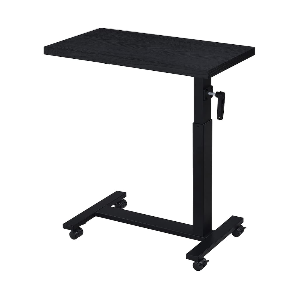 Height Adjustable Mobile Bedroom C-Table with Metal Base