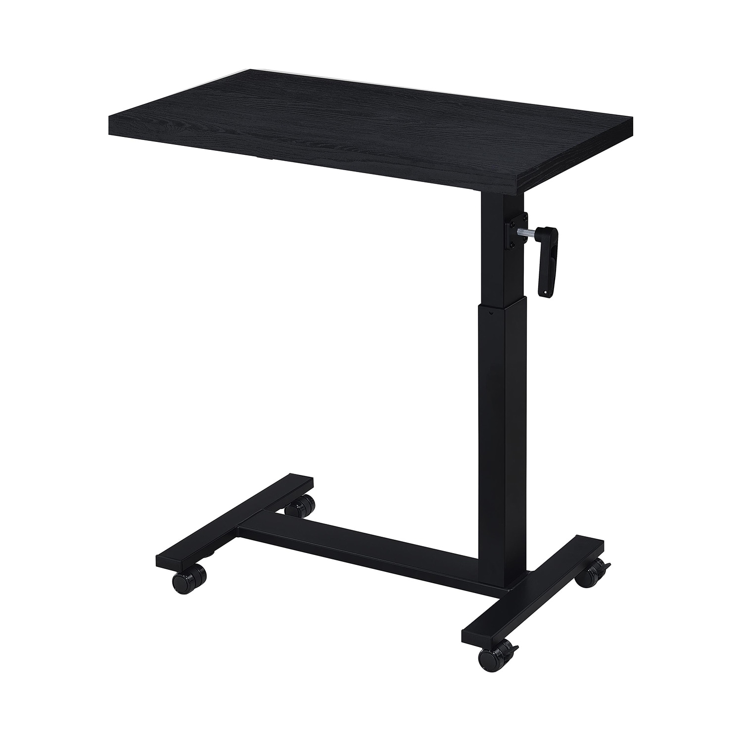 Height Adjustable Mobile Bedroom C-Table with Metal Base