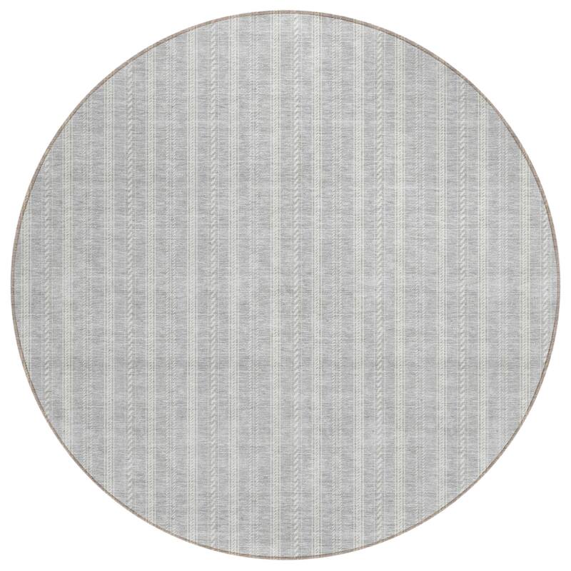 HomeRoots Striped Transitional Rectangle Outdoor Rug