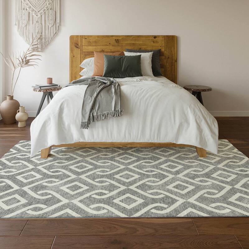 Premium Washable Super Soft Modern Medallions Mayfield Rug
