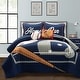 preview thumbnail 6 of 20, Lush Decor Baseball Game Reversible Oversized Kids Quilt Navy/Gray  - Full - Queen