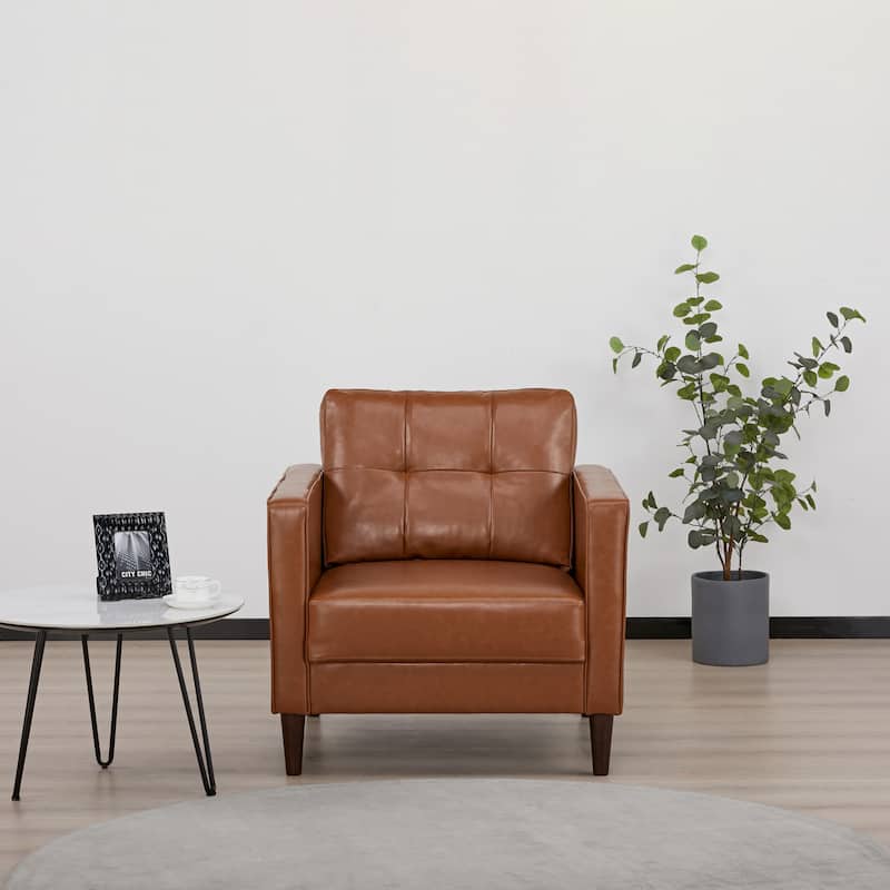 Artdeco Home Anza Faux Leather Arm Chair