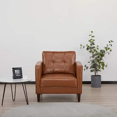 Artdeco Home Anza Faux Leather Arm Chair