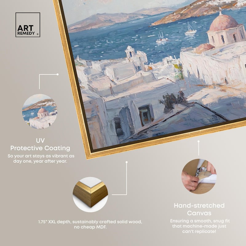 Early Morning Greece Canvas by Art Remedy