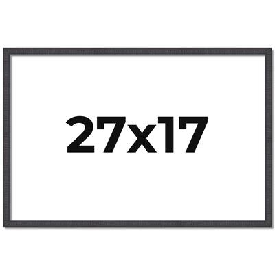 27x17 Frame Brown Solid Wood Picture Frame - Complete Modern Photo