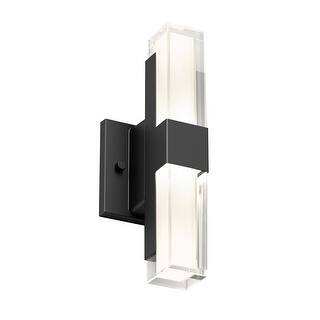 Artika Gemini Outdoor Wall Sconce, Matte Black