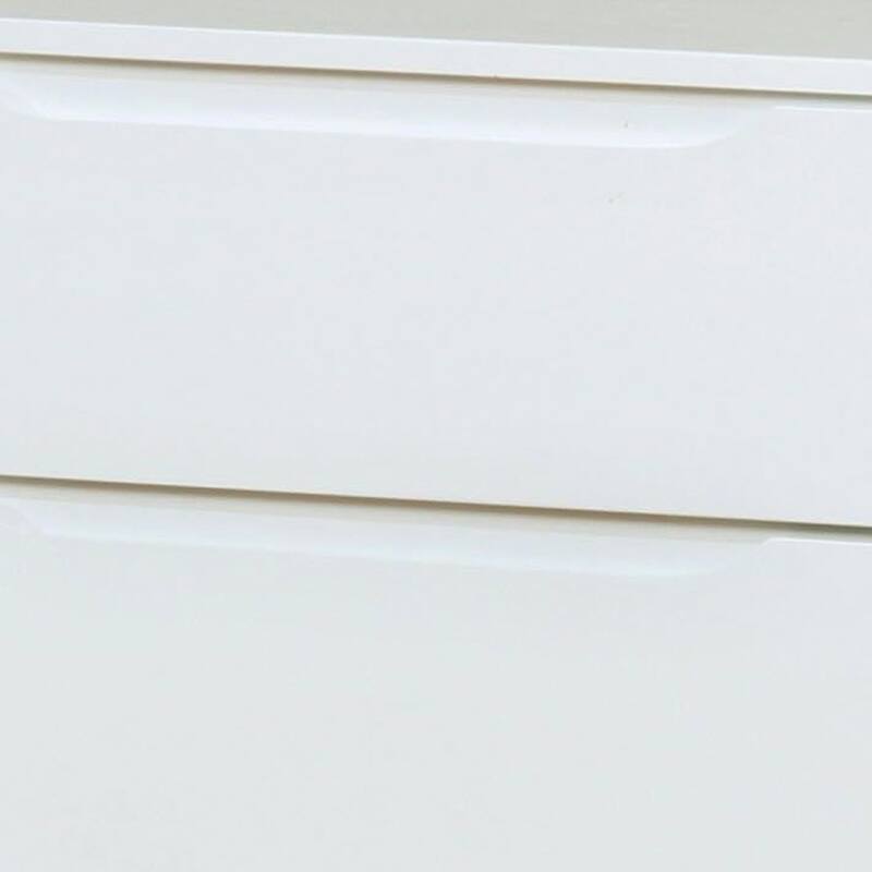 Lennart II Mid-Century Modern Nightstand, White Finish