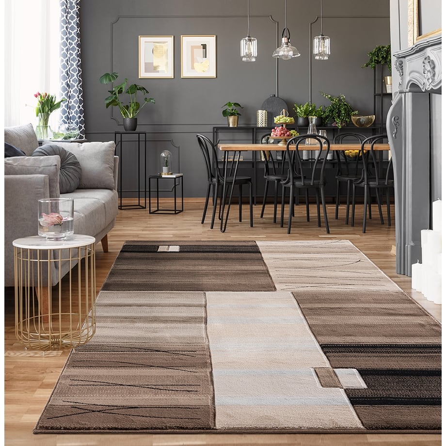 Glamour Abstract Polypropylene Area Rug