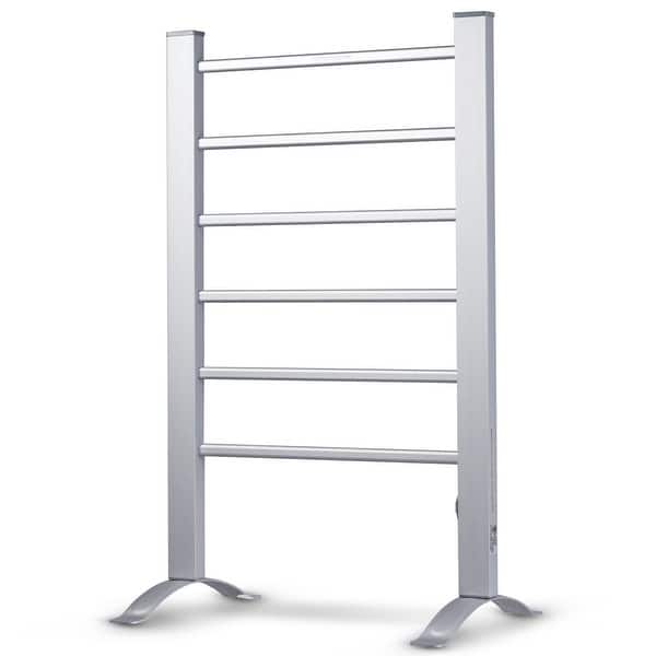 Shop Gymax Freestanding Wall Mounted Electric Towel Rail Rack