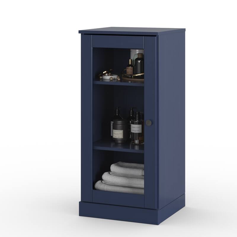 100% Solid Wood 16.5" Bathroom Cabinet with Optional Doors by Palace Imports