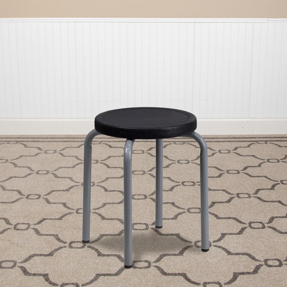 Stackable Stool with Powder Coated Frame