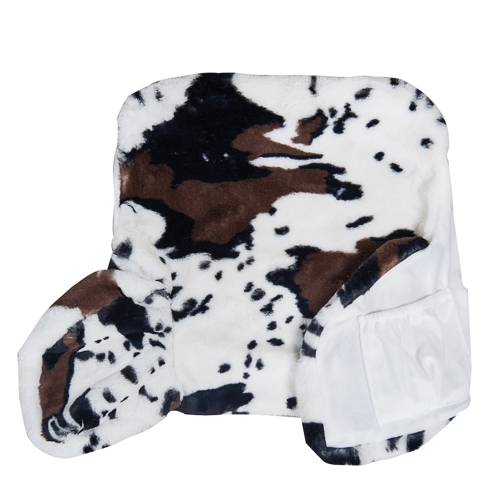 FauxFur Animal Pattern Reading Pillow Cover(Cover ONLY, NO INSERT)