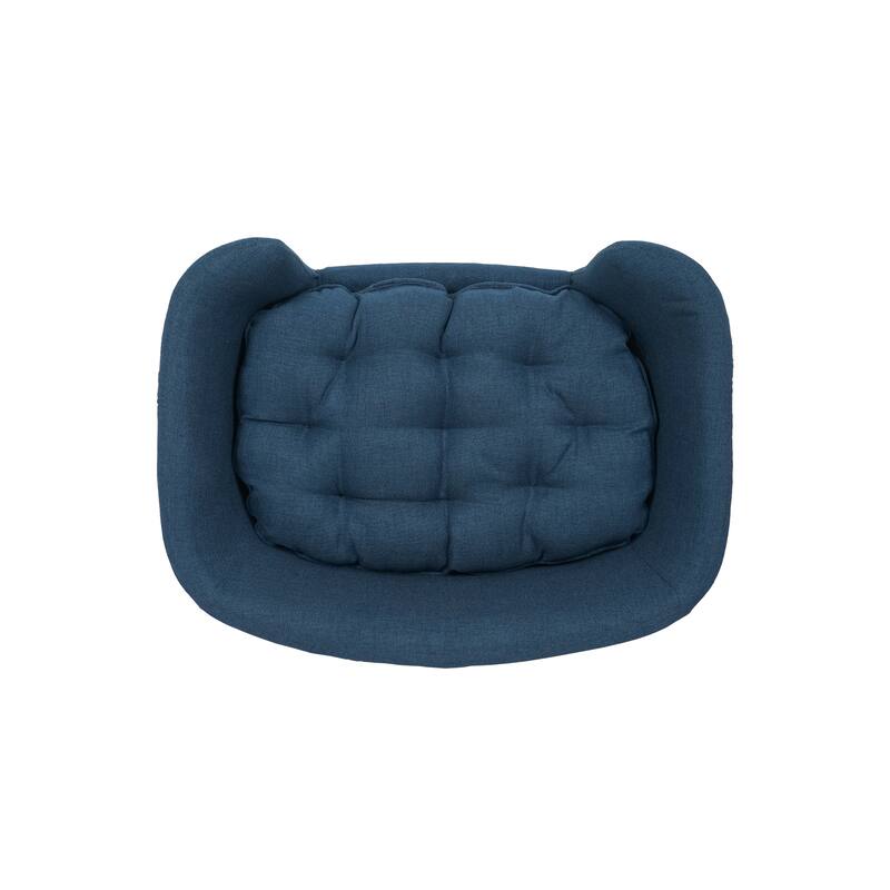 Roomfitters Modern Dog Sofa Bed, Corduroy Pet Couch with Supportive Foam and Wooden Legs, Elevated Design