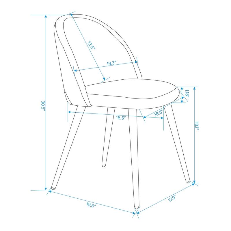 Homylin Upholstered Dining Chair (Set of 2)