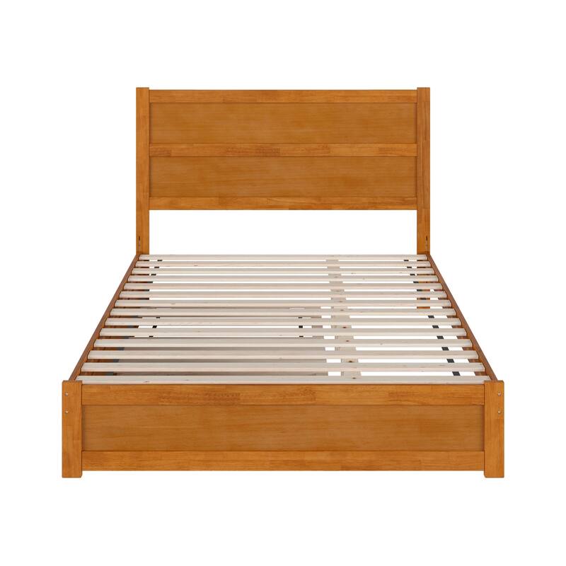 Aveline Wood Platform Bed with Matching Footboard & Trundle