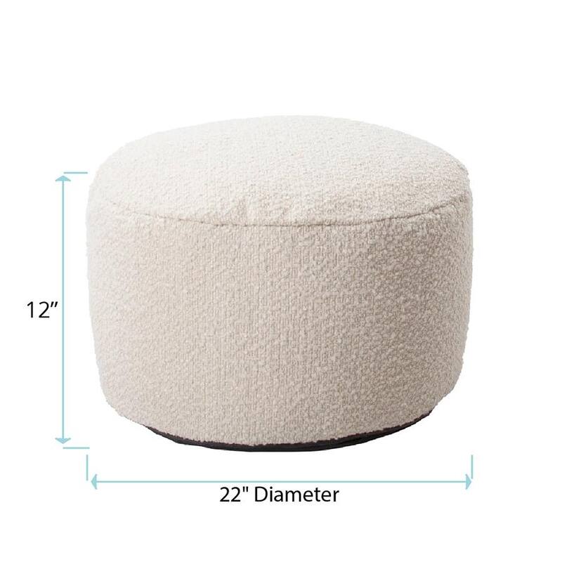 Allan Andrews Foot Pouf Barbet Natural