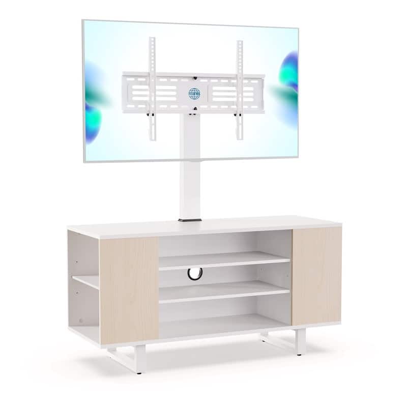FITUEYES Modern TV Stand for 32-70 inch TVs with Open Shelves Media Console