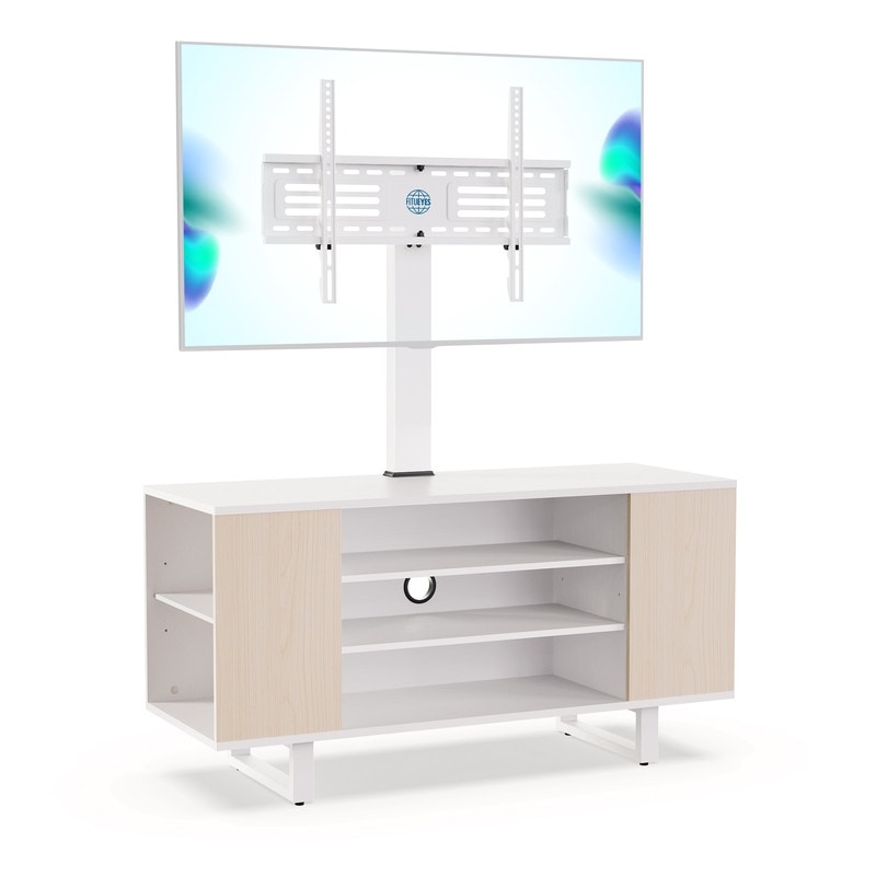 FITUEYES Modern TV Stand for 32-70 inch TVs with Open Shelves Media Console