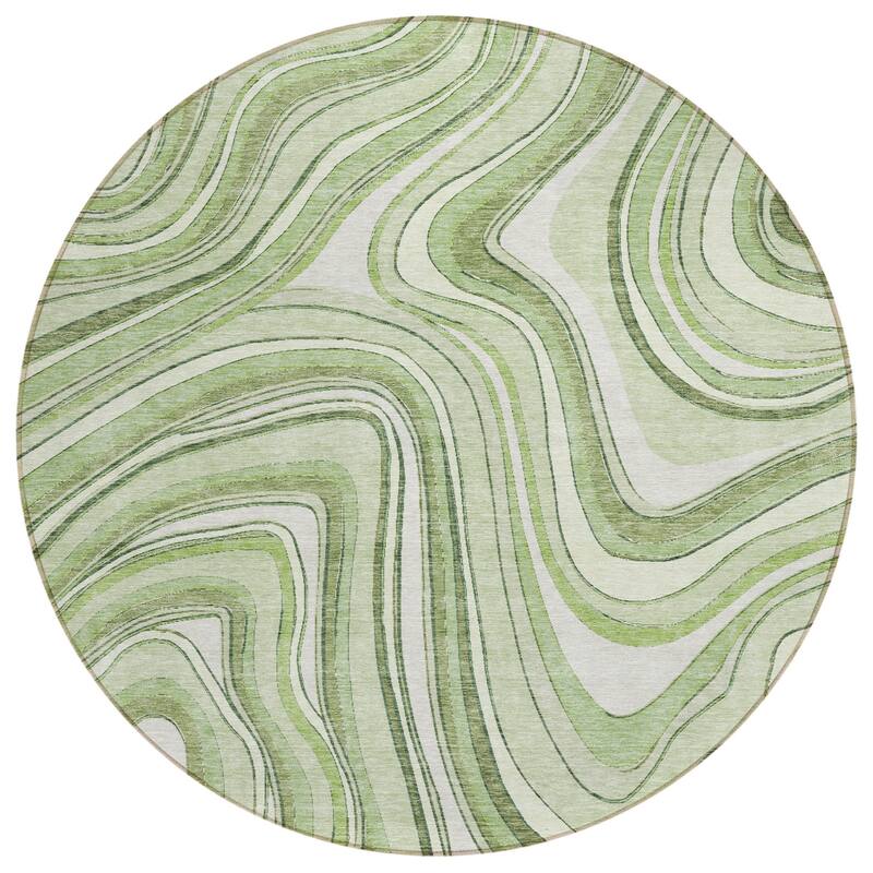 HomeRoots Abstract Transitional Rectangle Outdoor Rug