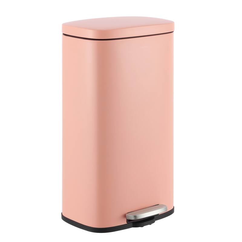 happimess Curtis 8-Gallon Step-Open Trash Can - Flamingo Pink