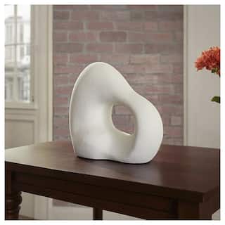 Signature Design by Ashley Arthrow Off-White Sculpture - 12.88"W x 6"D x 11"H