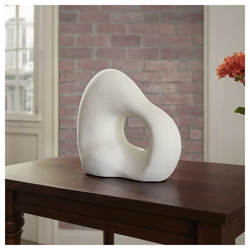 Signature Design by Ashley Arthrow Off-White Sculpture - 12.88"W x 6"D x 11"H