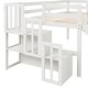 preview thumbnail 17 of 16, Modern Twin Size Loft Bed With Staircase,Storage,Slide,Full-length Safety Guardrails for Bedroom