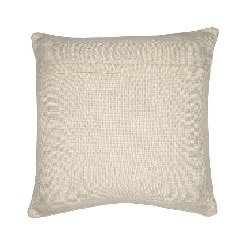 HomeRoots 24" Ivory Throw Pillow With Shag