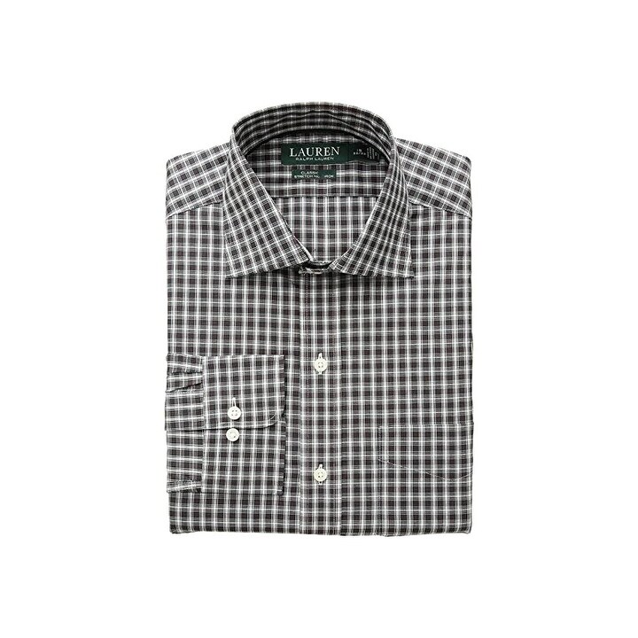 Ralph Lauren Men's Classic Fit Non Iron Stretch Poplin Dress Shirt Green  Size 32-33 - 16.5X32-33 - Bed Bath & Beyond - 40641407