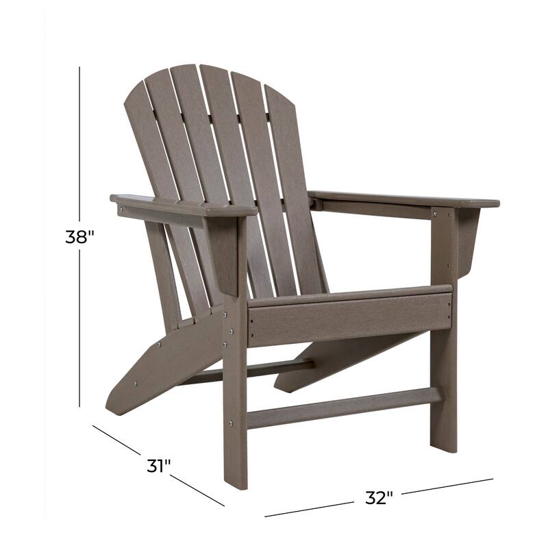 Resin Traditional Outdoor Adirondack Chair