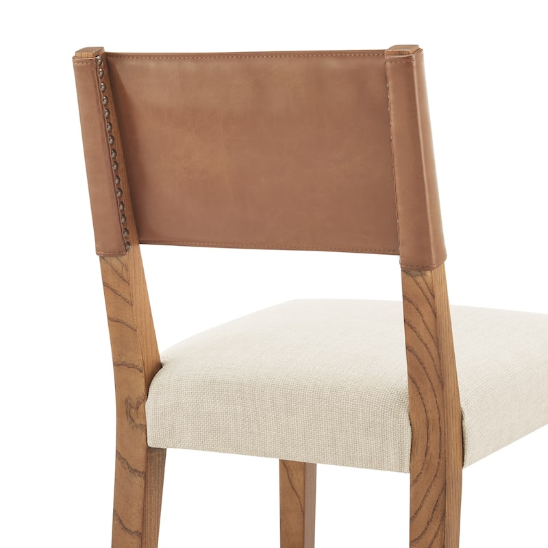 NPD Furniture Kylo Faux Leather/Fabric Counter Stool
