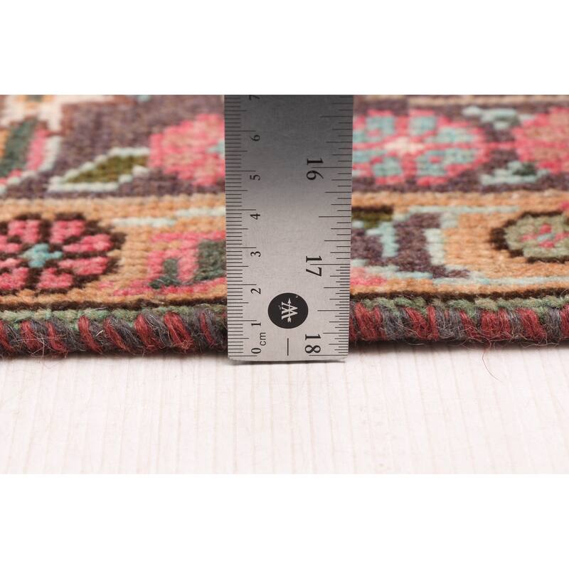 ECARPETGALLERY Hand-knotted Antalya Vintage Dark Pink Wool Rug - 6'6 x 9'8