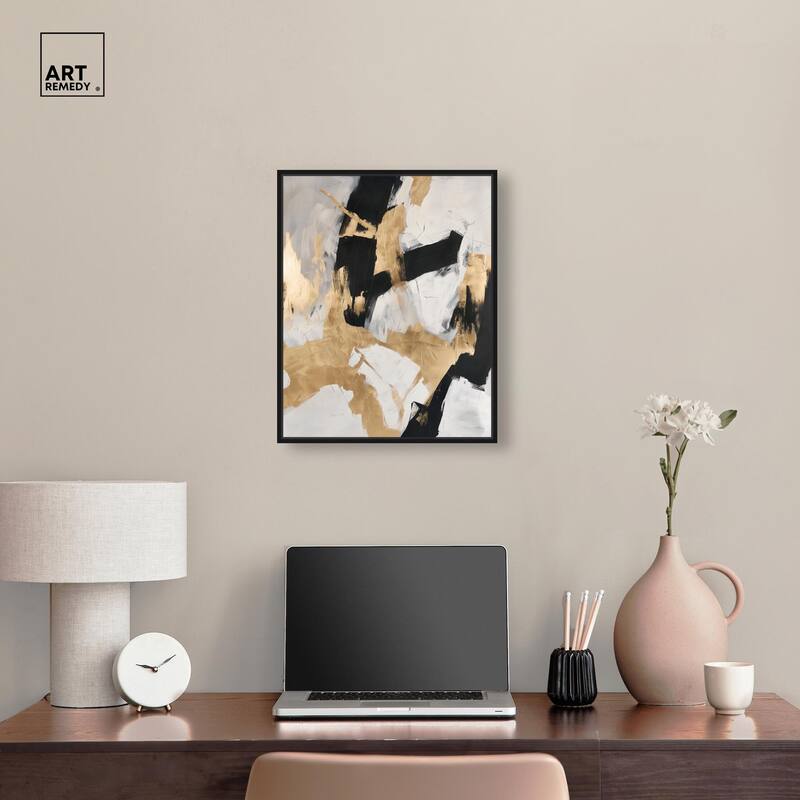 Cracked Gilt I Canvas by Art Remedy