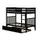 preview thumbnail 17 of 19, Scandinavian Twin Over Twin Bunk Bed With Twin-Size Trundle
