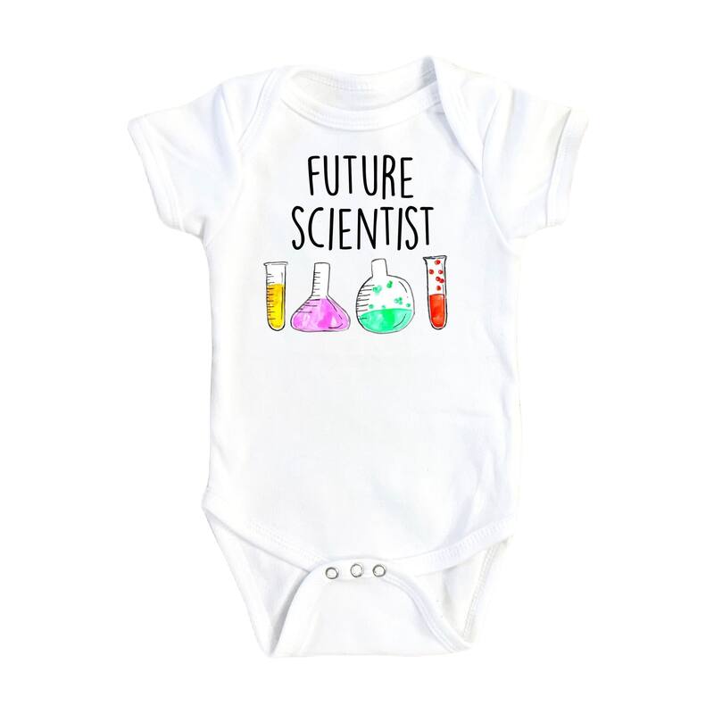 Science - Baby Boy Girl Clothes Infant Bodysuit Funny Cute Newborn 1A - White - 3-6M
