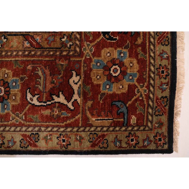 ECARPETGALLERY Hand-knotted Jules Sultane Dark Navy Wool Rug - 7'11 x 9'9