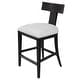 preview thumbnail 1 of 4, Uttermost Idris Charcoal Black Modern Wood Counter Stool - 38" H