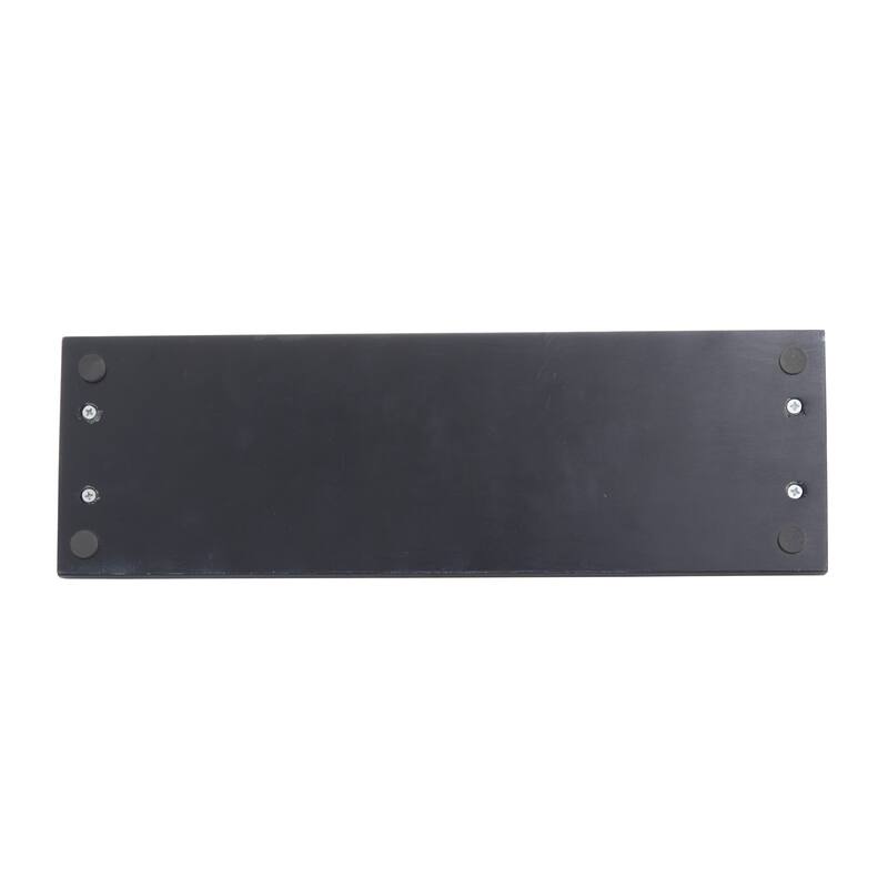 Black Marble Living Room Decor Tray with Gold Handles (Set of 2) - 22 x 8 x 3