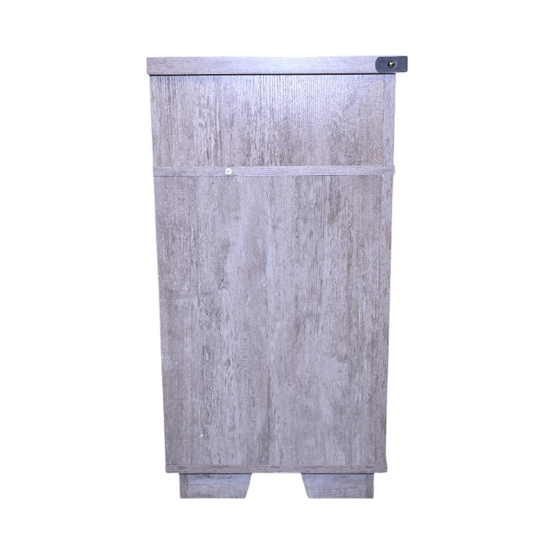 TV Stand with LED Light Strips, Multi-functional Entertainment Center, Console Table with Iron Mesh Barn Door & Open Shelf