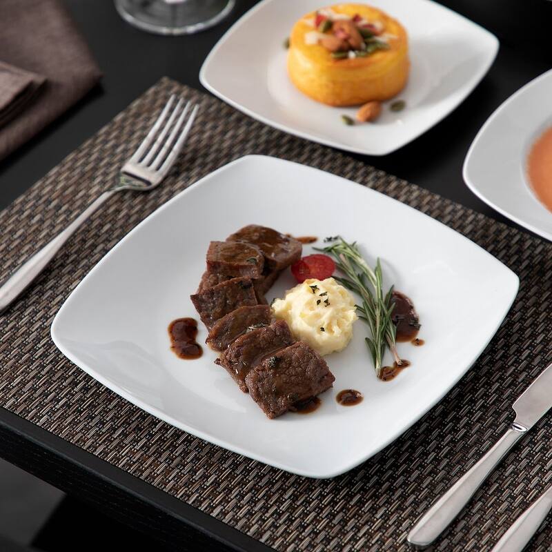 MALACASA Julia 18-Piece Triple Plate Set