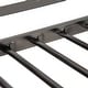 preview thumbnail 4 of 7, Contemporary, Elegant and Concise Twin Metal Loft Bed with Headboard and Footboard, Desk and Shelve,Black