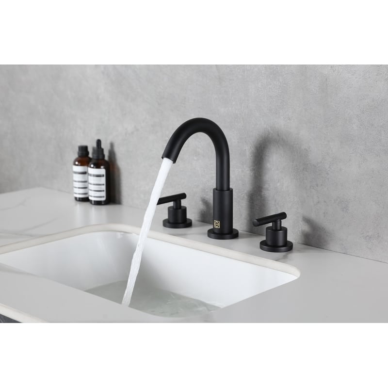 Elegant Lighting FAV-1009 Leah 1.5 GPM Widespread Bathroom Faucet